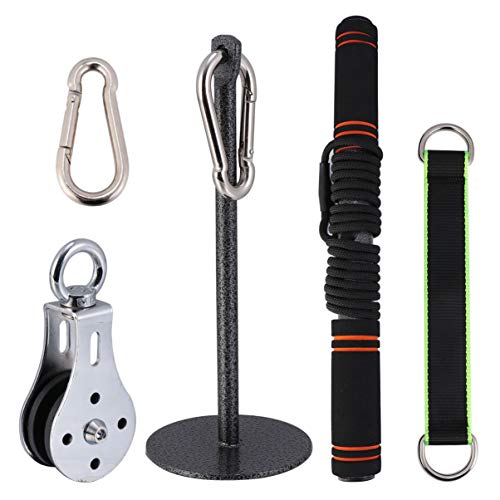 WINOMO Sistema de Polia de Academia, Treinamento de Força de Braço, Corda de Tríceps com Cabo de Car