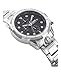 Versus Versace 6e Arrondissement Collection Luxury Mens Watch Timepieces with a Stainless Steel Bracelet and Case Featuring a Black Dial