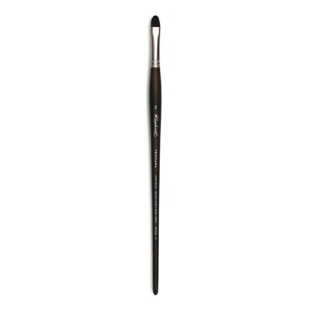 Raphael Textura Heavy Duty Synthetic, Acrylic & Thick Medium Brush, Series 8702, Filbert, Size 8