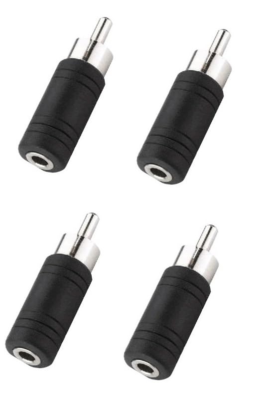 HkeCart :: (4 PCs) 3.5mm Stereo Female (1/8 Inch) Jack to RCA Phono Male Connector Adapter Jack - Cable Extender Converter - Audio AV Coupler (B0911ZH7C9) Amazon Price History, Amazon Price Tracker