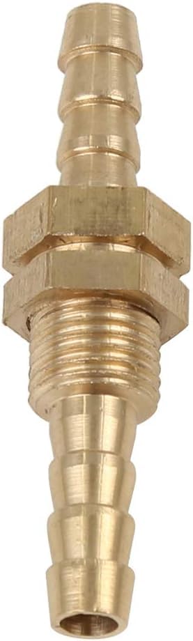 6mm Brass Hose Barb Fitting Connector Coupler for Joiner Air Water Fuel Pipe, Gold - Image 3