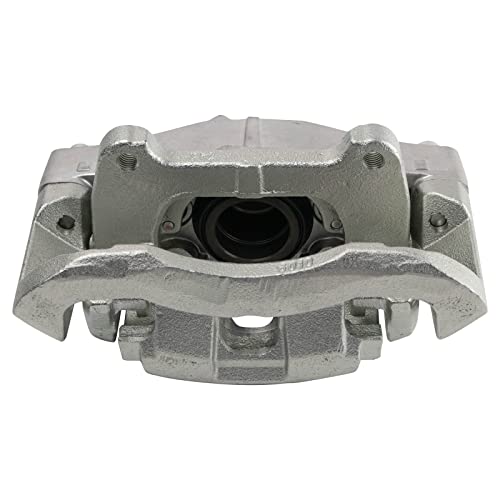 Image of TRQ Front Brake Caliper Set Zinc Coated Brackets Hardware Compatible with 2003-2014 Volvo XC90