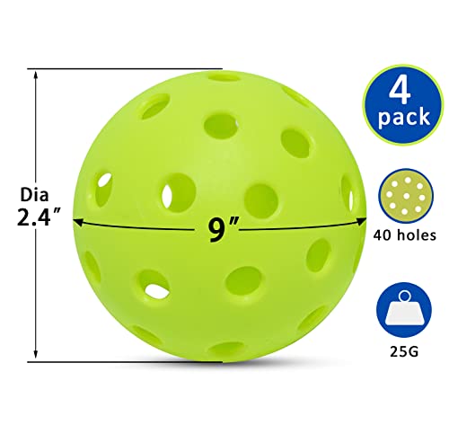 Pickle Ball Replacement Net 22Ft X 3Ft For Indoor And Outdoor Fits For Most Free-Standing Pickle Ball Frame Come With 4 Outdoor Pickle Balls (Net Only) #TOP4