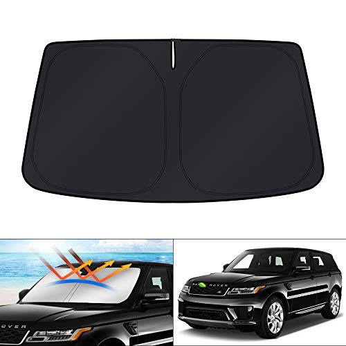 Image of KUST Windshield Sun Shade for 2014-2022 Land Rover Range Rover Sport Accessories Sunshade Foldable Sun Visor Protector Blocks UV Rays Keep Your Car Cooler
