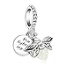 Annmors Donna Ciondolo Pendente Lucciola che Risplende nel Buio Argento 925 Colgantes per Charm Bracciale