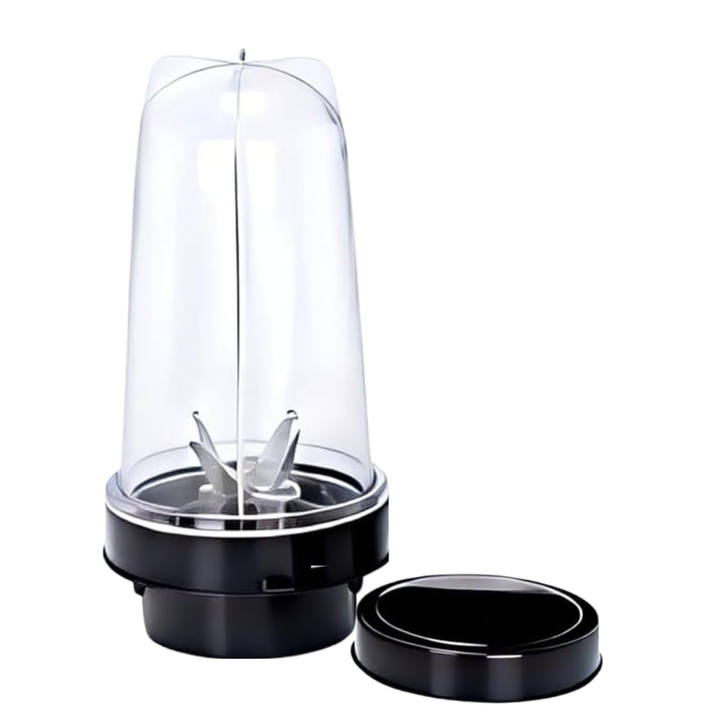 Unbreakable Polycarbonate Bullet Jar, Smoothies Maker Mixi-Grinder (500 ml) Which Comes With 2 Lock & 4 Teeth Coupler