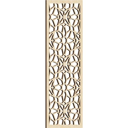 Lock Haven Decorative Pierced Fretwork Wood Wall Panels, 15 3/8"W x 39 3/8"H x 3/8"T, Birch