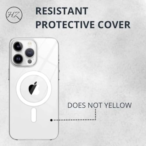 Coque transparente magnétique iPhone 14 Pro protection PC anti-choc