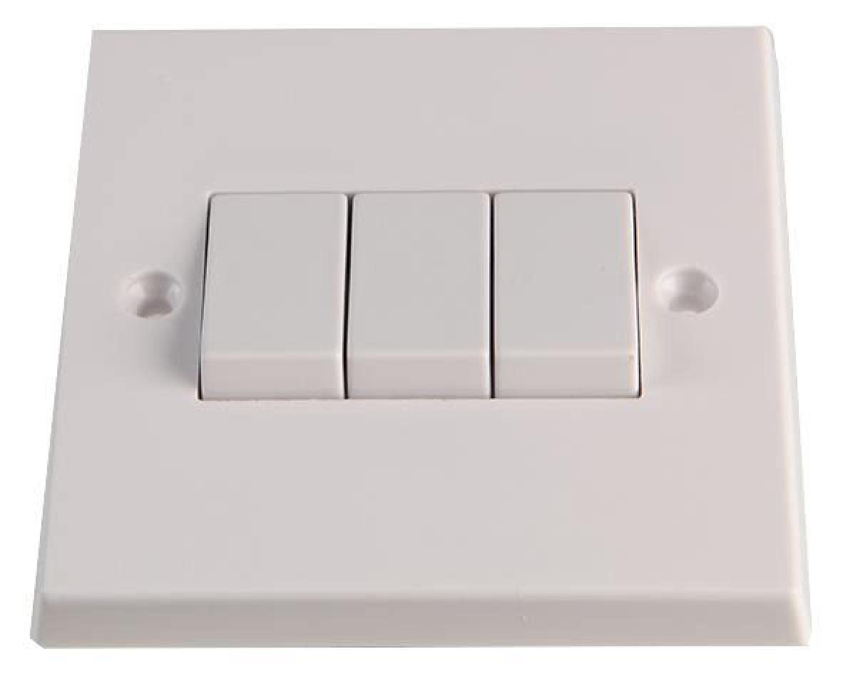 Volex Accessories Light 10Ax 3 Gang 2 Way Switch