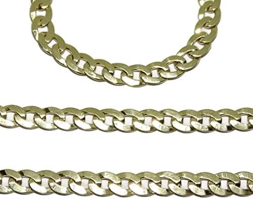 NEVER SAY NEVER – Collana da uomo in oro giallo 18 k, larghezza: 4 mm e lunghezza: 60 cm, con chiusura a moschettone NEVER SAY NEVER – Collana da uomo in oro giallo 18 k, larghezza: 4 mm e lunghezza: 60 cm, con chiusura a moschettone