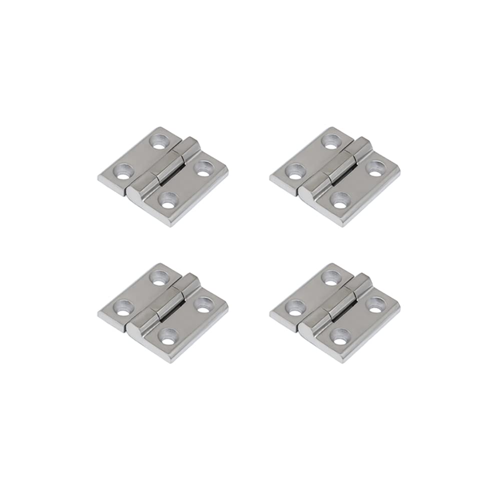Cerniere Inox 304 Cerniere per Carichi Pesanti Industriale Cerniere Addensate 40X40mm 50X50mm 60X60mm Cardini Quadrate per Macchina Utensile Attrezzatura (4 Pacchi)