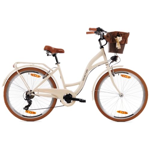 Goetze Mood Damenrad City Bike 28 Zoll 7-Gang mit Korb Palomino