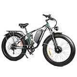 Peak 3000W Dual Motor Ebike: GERPSI dual motor ebike are equipped with peak 3000W high-speed brushless dual motors. The peak 3000W motors provide strong power and the top speed can reach up to 31/35 mph. It can easily climb steep slopes, and its top-...