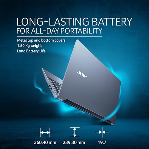 Image of Aspire Lite 13th Gen Intel Core i3-1305U, Office 2024 + M365 Basic, 8 GB RAM /512GB SSD, 39.62cm /15.6 inch Full HD Display,Win 11 Home, Steel Gray, 1.59 Kg,AL15-53, Thin & Light Metal Body Premium Laptop