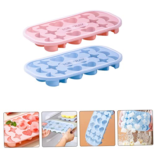 Bandeja de cubitos de hielo de silicona LABRIMP 2 piezas miniatura 5