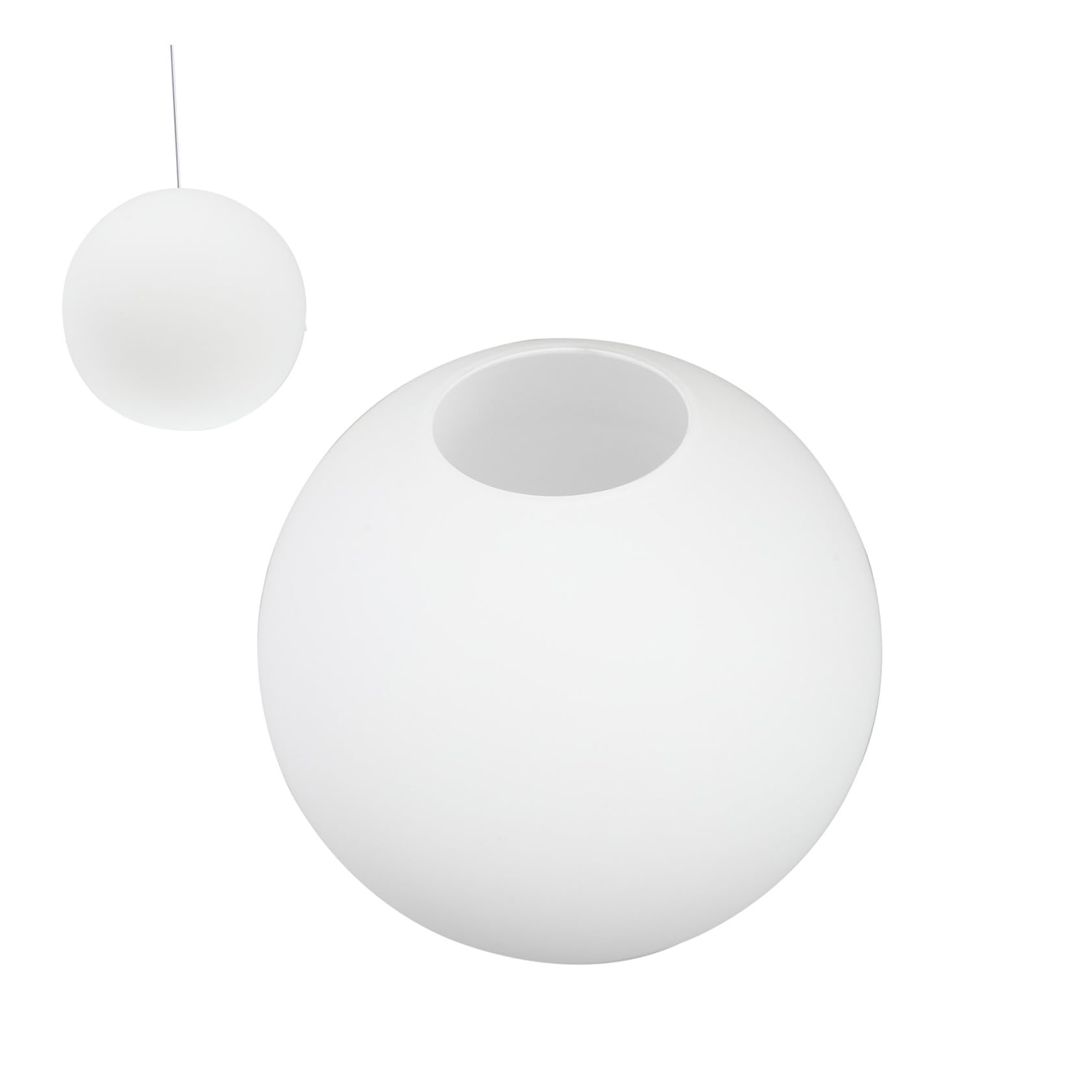MAGICLULU Paralume in Vetro Smerigliato Bianco Latte Diametro 15 CM, Coprilampada Sferico per Lampadari, Adatto a Sale da Pranzo e Soggiorni