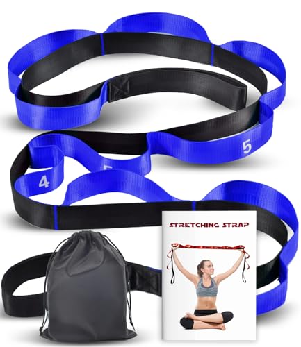 Acozycoo Stretching Strap with Loops for Physical Therapy,Yoga Strap for