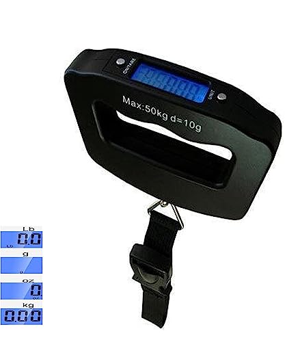 Luggage Scale Portable Digital Weight Scale for Travel Suitcase Weigher with Tare Function 110 Lb/ 50Kg Limit, Black - Image 5