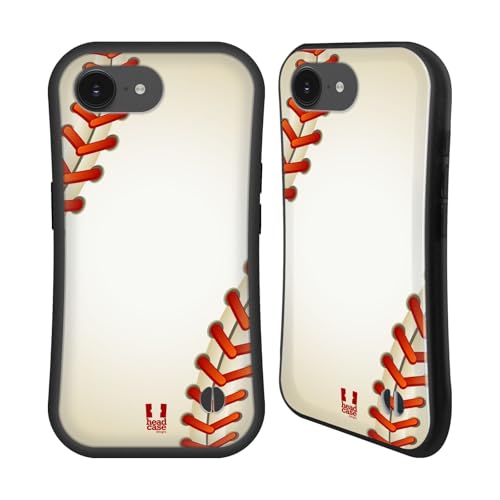 Head Case Designs Baseball Ball Kollektion Hybride Handyhülle Hülle Huelle kompatibel mit Apple iPhone 16e Head Case Designs Baseball Ball Kollektion Hybride Handyhülle Hülle Huelle kompatibel mit Apple iPhone 16e