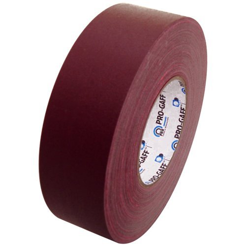 Pro Gaff Gaffers Tape 1 and 2 inch Widths, 17 Colors Available, 2 inch, Burgundy