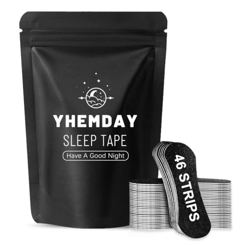 Yhemday Nasal Strips, Nose Strips for Breathing - 46 Pieces（Black)