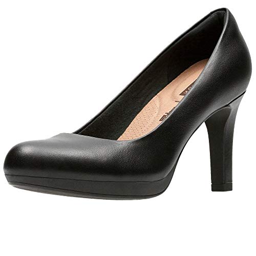 Clarks Adriel Viola, Escarpins Femme, Noir (Black Leather -), 40