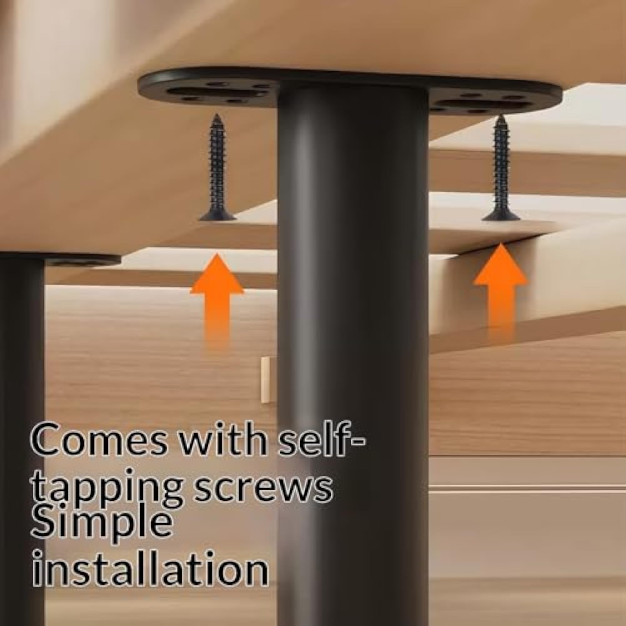 4Pcs Telescopic Bed Beam Support with 551lbs Capacity