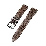Cinturino per orologio in pelle fatto a mano, ultra sottile 2,4 mm, cinturino in vera pelle nera e marrone da 18-22 mm(Brown,19mm)