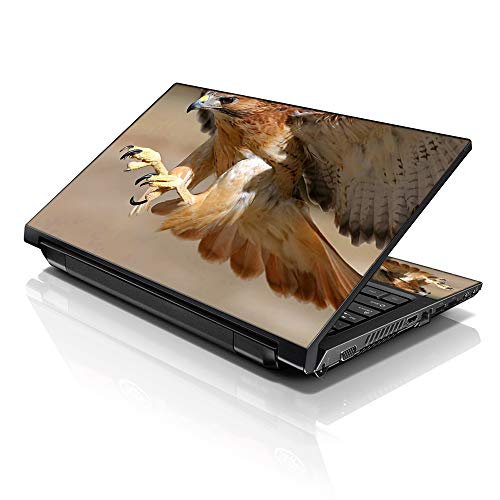 Image of LSS 17 17.3 Inches Laptop Notebook Skin Sticker with 2 Wrist Pads - Reusable Cover Protector Vinyl Sticker Cover Decal Fits 17 inch - 19 inch HP Asus Acer Samsung - Golden Eagle Pattern