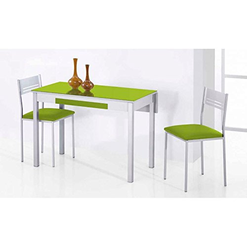 Amuebla 776. Mesa DE Cocina DE 80 X 40 CM. con Extensible Trasero.