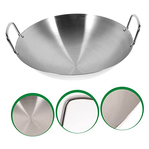 Wok de acero inoxidable con tapa y gran capacidad miniatura 2