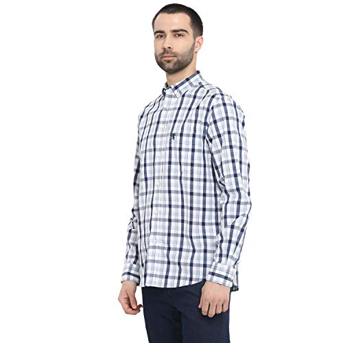 Image of Red Tape Men's Checkered Regular Fit Casual Shirt