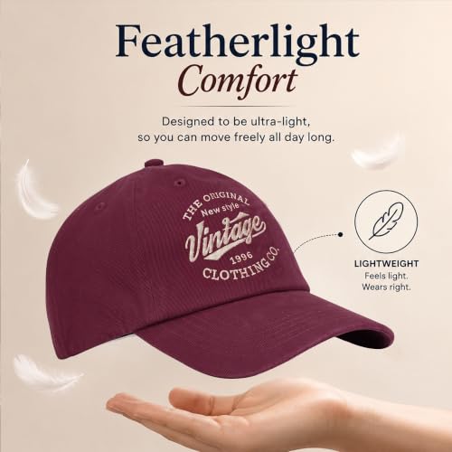 Image of Feathers Cotton Cap for Men & Women | Adjustable Baseball Unisex Caps | Breathable Outdoor Running, Gym & Travel Hat | Styles Cap for Men