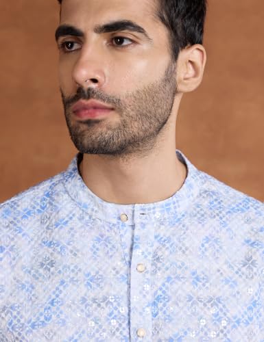Image of Symbol Premium Men's Embroidery Sequined Long Kurta