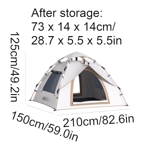 Carpa automática para camping 3-4 personas miniatura 2