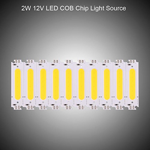 10 Piezas Fuente de Luz LED COB 12V 2W, Blanco Cálido miniatura 2