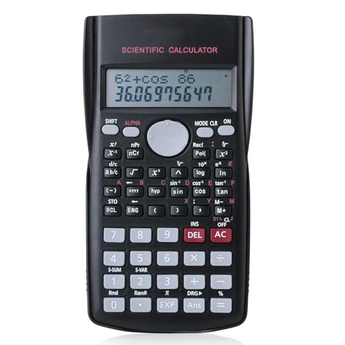 Image of Scientific Calculator - 2-Line Display, 12-Digit Multifunction Calculator with 240 Functions and Replay Feature - Ideal for Students, Exams and Office (RVW)