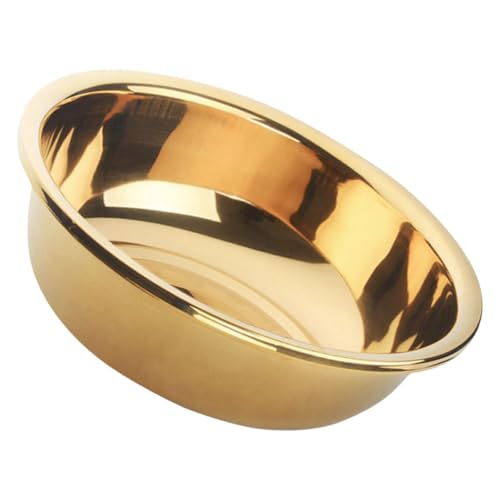 BEBEMOKO Olla de acero inoxidable en miniatura para apilar heno portátil, tazón grande para mezclar, cuenco para ramen, cuenco universal para cereales, manguera de espuma, mini sartenes de heno, color