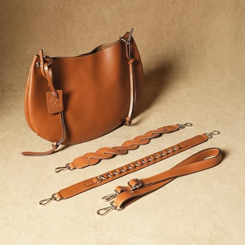 Image of Theater Shapeshifter Brown Vegan Leather Shoulder Bag for Women Spacious Structured Handbag with Adjustable and Detachable Straps for Office Work and Travel