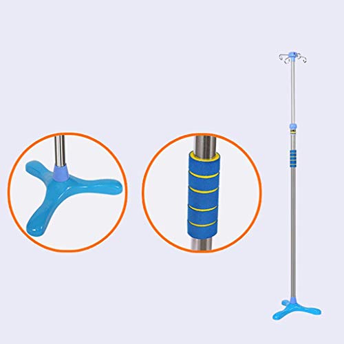 Iv Poles Portable Adjustable Height, Intravenous Stand, IV Stand - for Hospital, Clinic, Families and Pet Hospitals (3 Legs/5 Legs) - Thumbnail 4