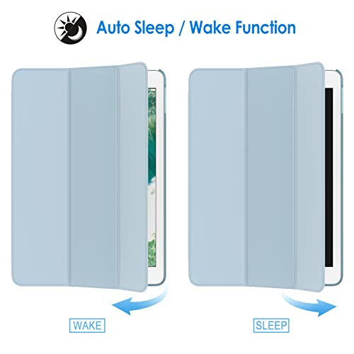 Image of JETech Case for iPad (9.7-Inch, 2018 /2017 Model, 6th /5th Generation), Smart Cover Auto Wake /Sleep (Light Blue)