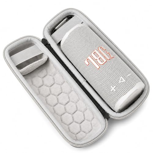 Image of Travel Carry Case for New JBL Flip 7, 6, 5, 4, 3 Portable Speaker, Shockproof, Dustproof, Protective Cover Storage Bag (Grey Inside)