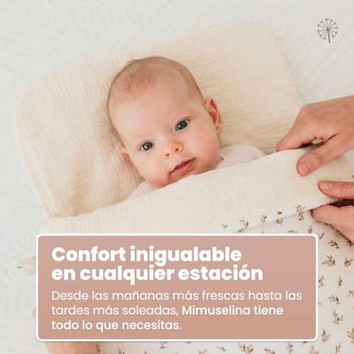 Miniatura 3 de Mimuselina Saco Silla Paseo Universal Cuatro Estaciones Saco Capazo Bebe Convertible Invierno Y Verano Con Relleno Removible 100 Algodón Ideal Para Capazo Y Cuna Fabricado En España Ecru