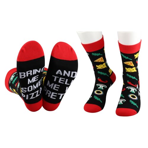Calcetines originales Pizza Addict para presumir de tu pasión por la comida