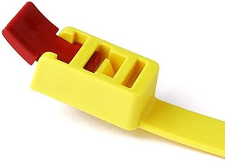 Hellermann Tyton RTT750HR.NX900 Locking Cable Tie 1.600 - 8.300 Inch Bundle Dia 29.600 Inch Length 200 lb Tensile Strength Polyamide Yellow/Red
