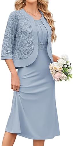 GRACE KARIN Women's Formal Wedding Guest Dress,2 Piece Mother of ...