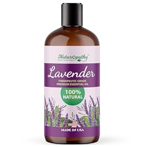 Naturopathy Lavender 100% Pure Natural Essential Oil – Premium Therapeutic Grade, Steam Distilled – Aromatherapy Oil for Diffuser, Relaxation, Sleep, Skin & Hair – Bulk 16 fl oz