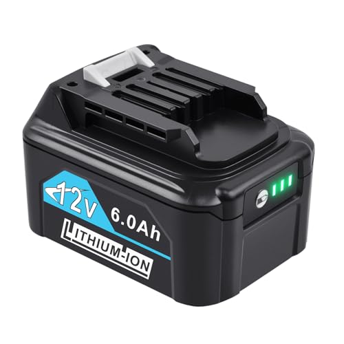 Tecmana 12V 6.0Ah Ersatzakku für Makita BL1021B BL1041B BL1020B BL1040B
