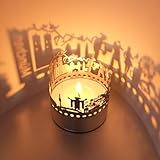 München Skyline Schattenspiel - Faszinierendes Kerzenlicht mit Silhouettenprojektion - Perfektes Souvenir & Geschenk für München-Fans