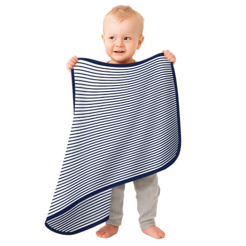 Image of Creative Knitwear College Baby NCAA Infant Striped /Solid Blanket, Unisex, One Size 37.5 X 33.5